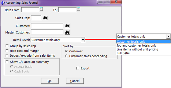 AccountingSalesJournalOptions