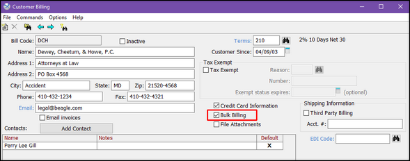 CustBillSetup