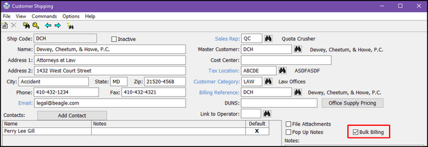 CustShipSetup